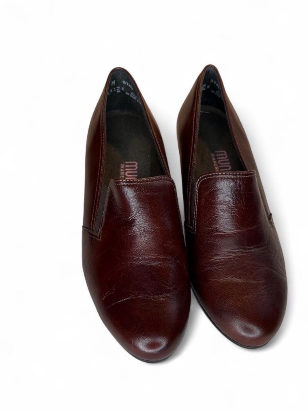 Munro Dark Brown Slip-On Leather Loafers